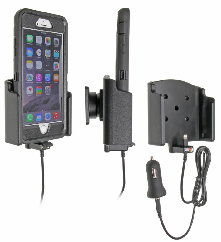 iPhone Charging Holder with USB Cigarette Lighter Plug for Otterbox Defender