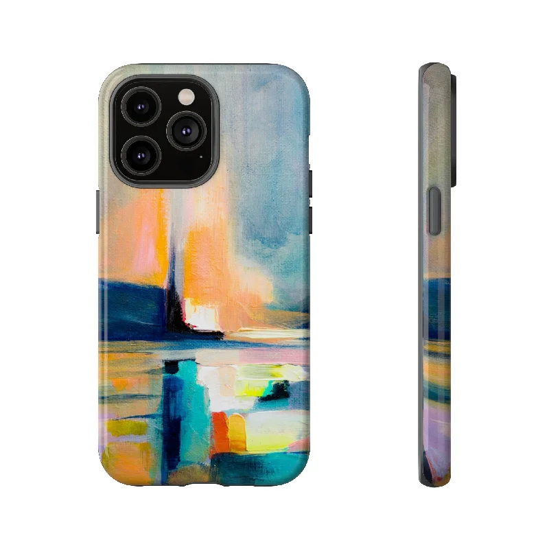 Abstract Blue n Yellow - Protective Phone Case