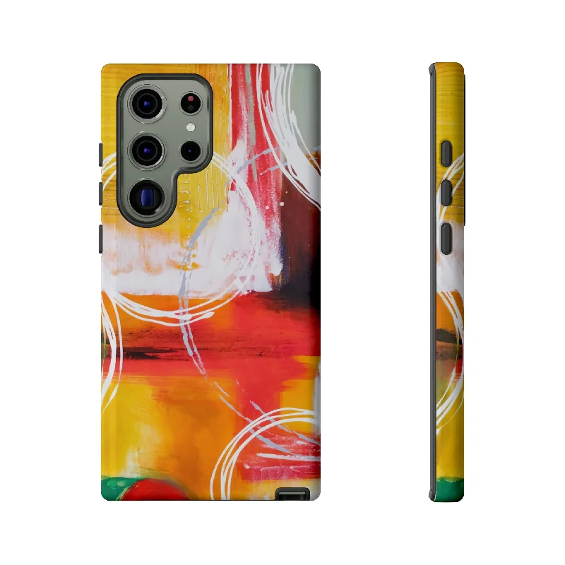 Abstract Yellow Android Case - Protective Phone Case