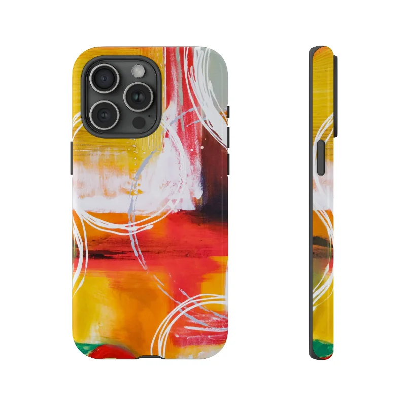 Abstract Yellow - Protective Phone Case