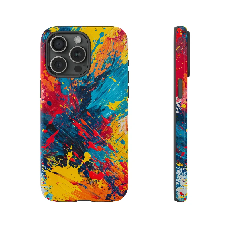 Artistic Brushstroke Bliss - Protective Phone Case