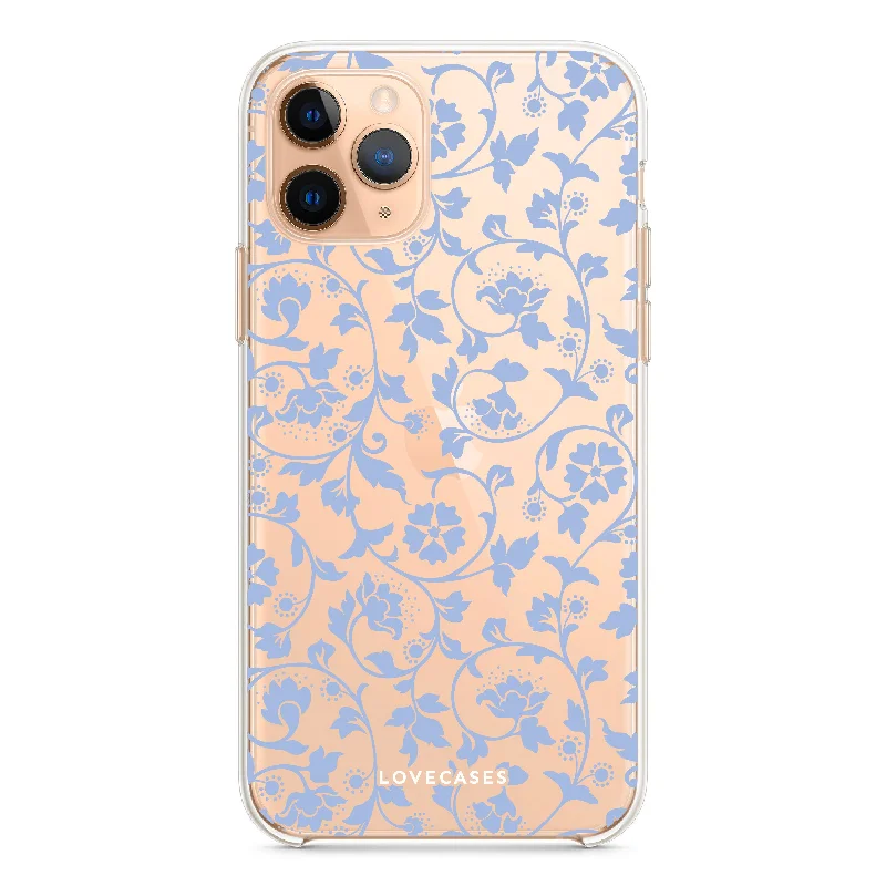 Blue Floral Pattern Phone Case