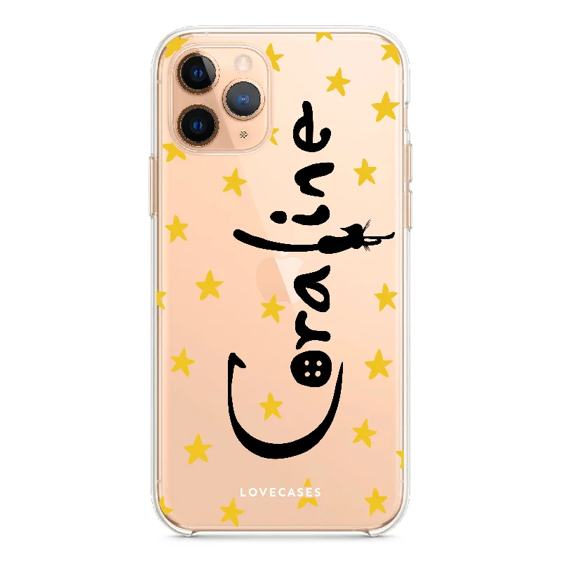 Black Button Stars Phone Case