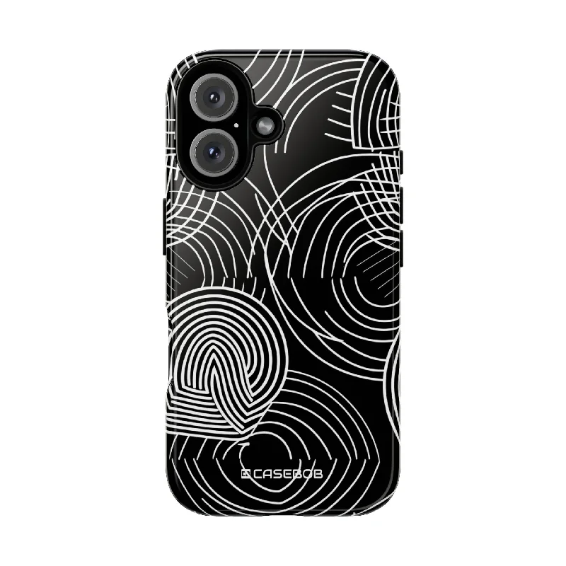 Ethereal Black and White Labyrinth - for iPhone 16