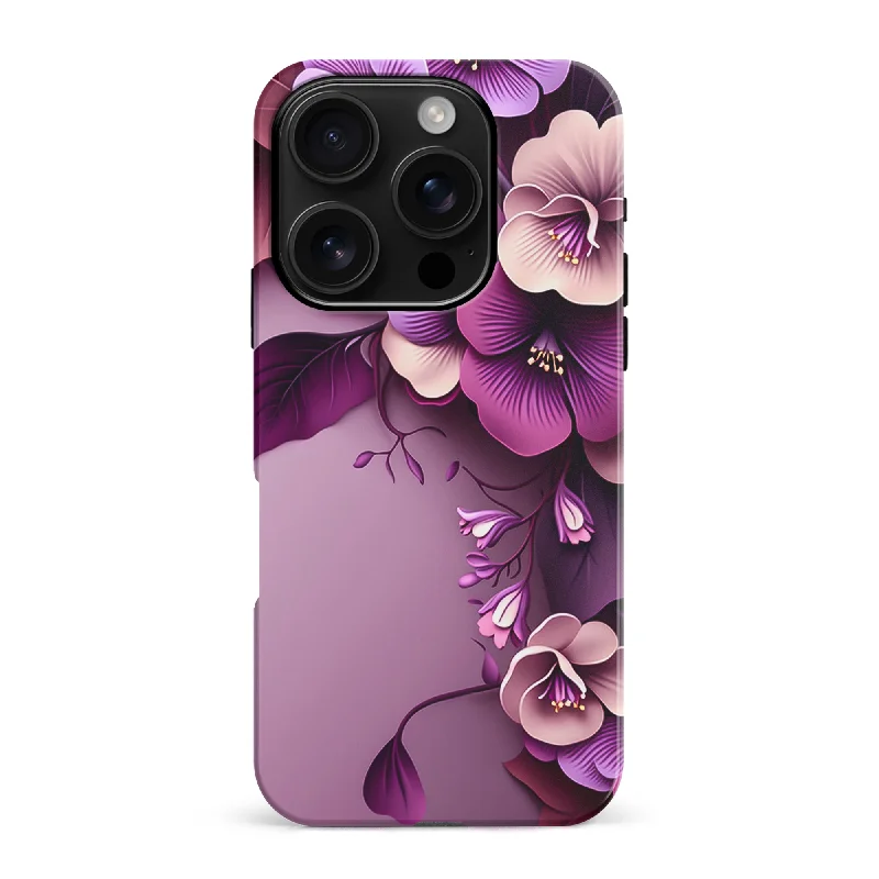 Purple Haze Hibiscus Floral Phone Case