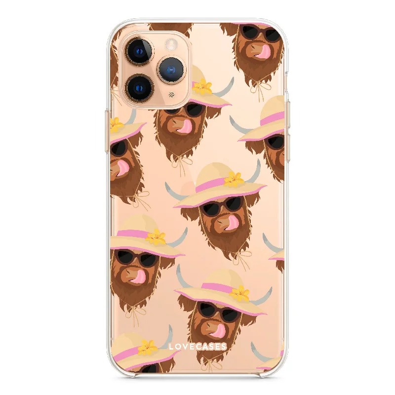 Kourtney the Summer Highland Cow Phone Case