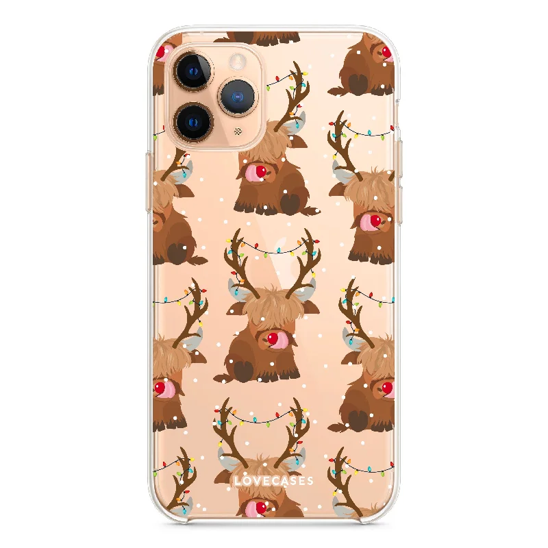 Rory the Reindeer Baby Highland Cow Phone Case