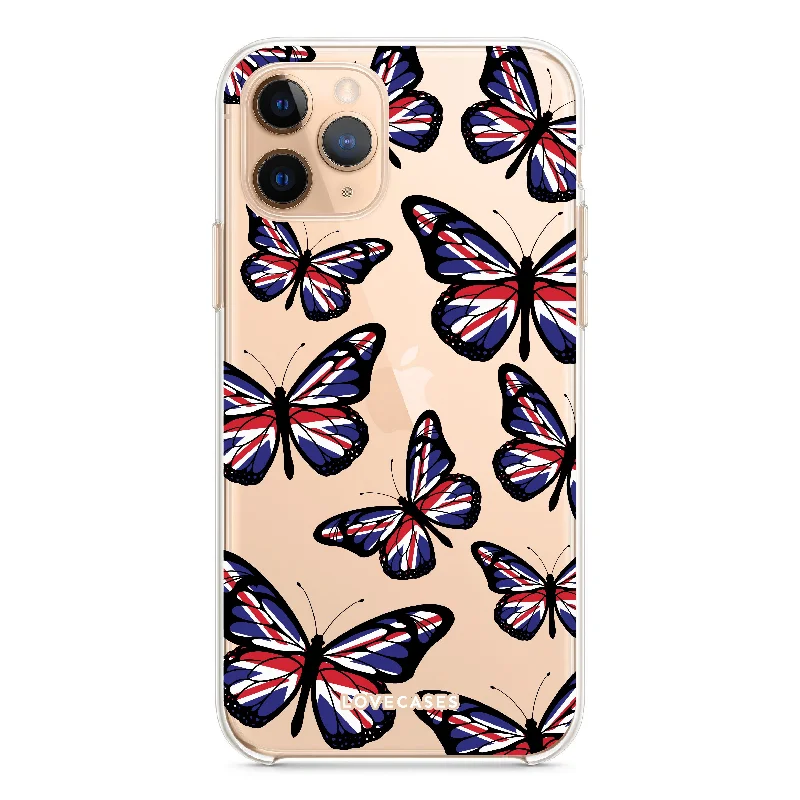 Union Jack Butterflies Phone Case