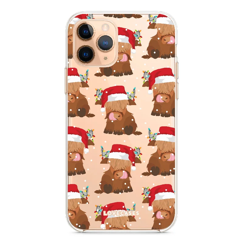 Ruby the Santa Baby Highland Cow Phone Case