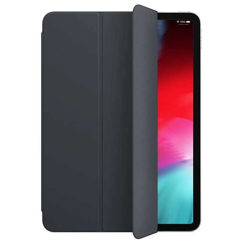 Apple - Smart Folio Case Charcoal Grey for iPad Pro 12.9 2018