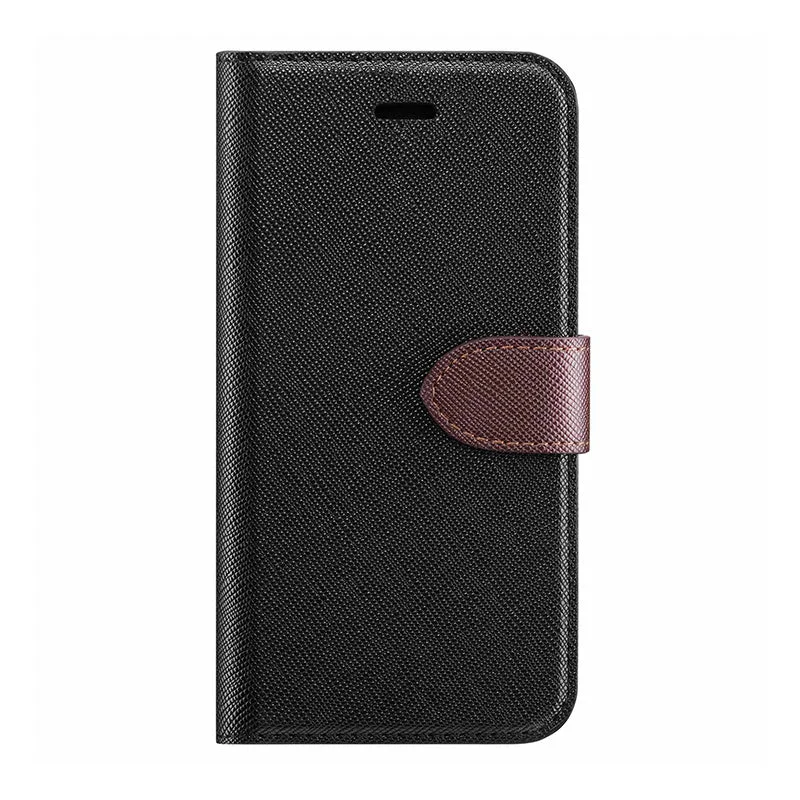 Blu Element - 2 in 1 Folio Case Black/Brown for iPhone SE 2020/8/7