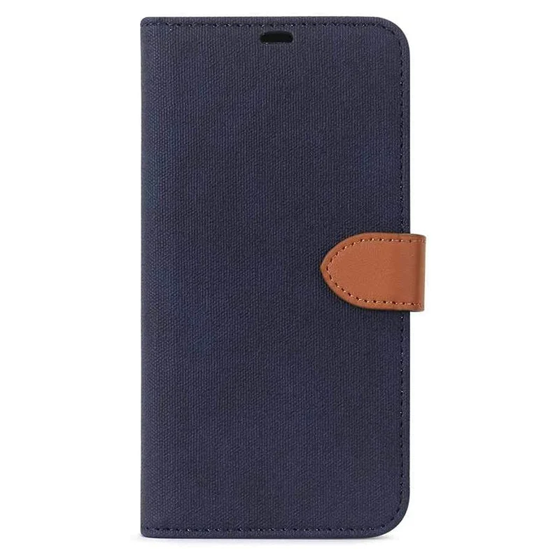 Blu Element - 2 in 1 Folio Case Navy/Tan for Samsung Galaxy S20+