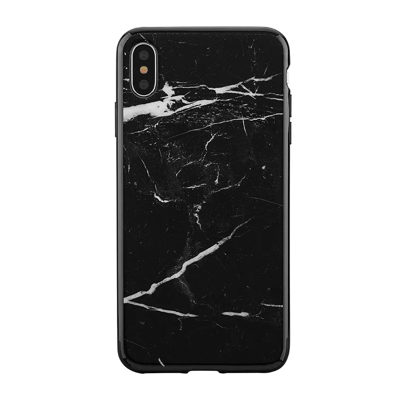 Blu Element - Mist Fashion Case Black Marble for iPhone XS/X