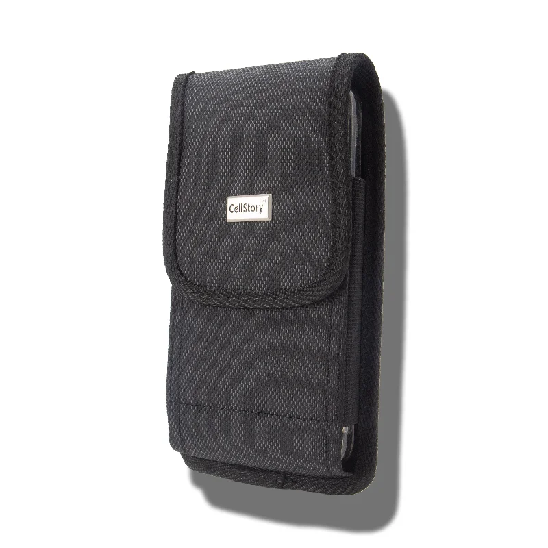 Cellstory Canvas Pouch Holster Vertical Velcro Closure Belt Clip 6.4"