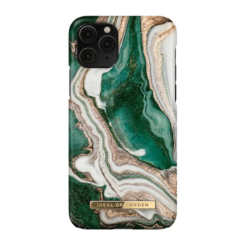 Ideal of Sweden - Fashion Case Golden Jade Marble for iPhone 12 Pro Max