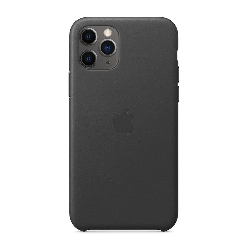 iPhone 11 Pro Black Leather Case Apple