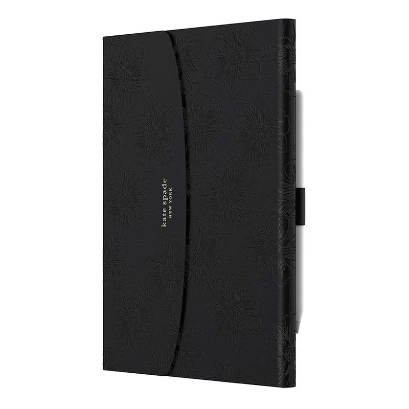 Kate Spade - Envelope Folio Case Reverse Hollyhock Black for iPad 10.2 2020 8th Gen/iPad 10.2 2019