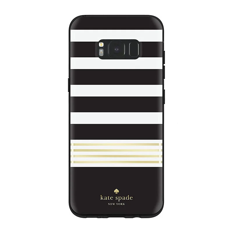 Kate Spade New York Case for Samsung Galaxy S8 - Stripe 2 Gold Foil