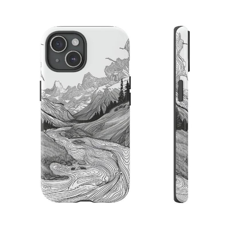 Monochrome Serenity | Protective Phone Case for iPhone