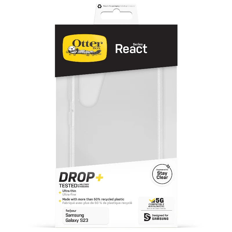 OtterBox React Case for Galaxy S23 in Clear