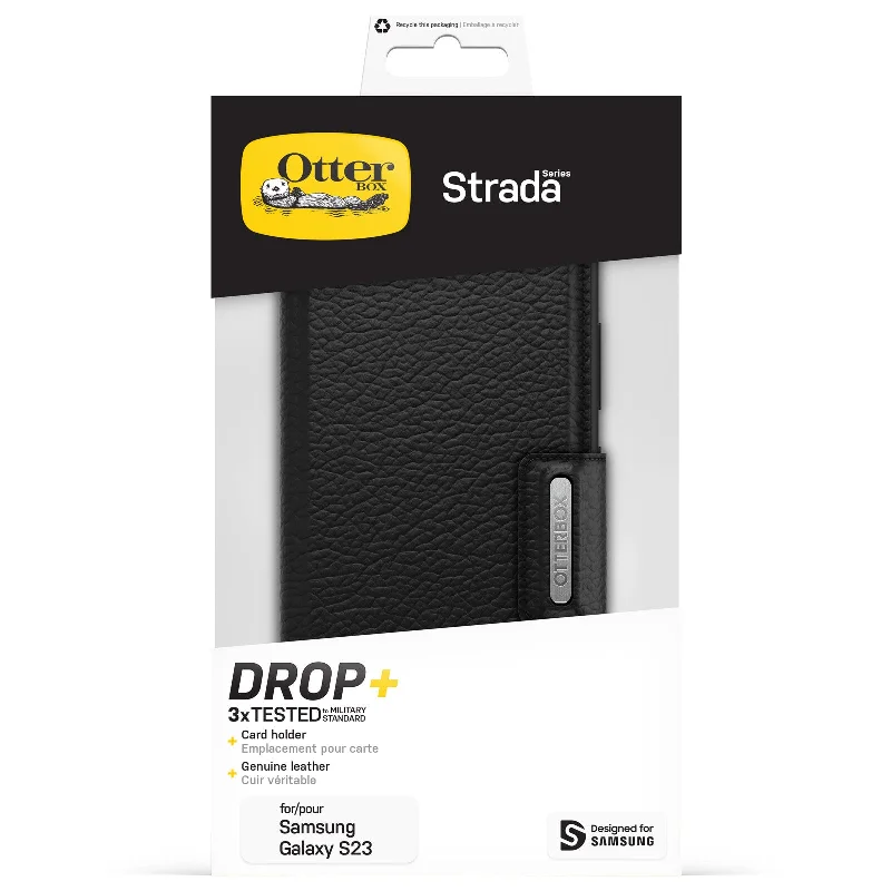 OtterBox Strada Case for Galaxy S23 in Black