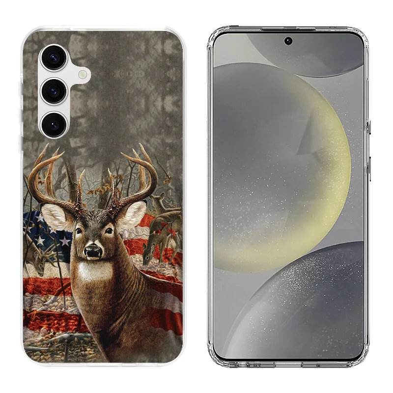 Printed  Hard Acrylic Shockproof Anti scratch Case Cover for Samsung S24