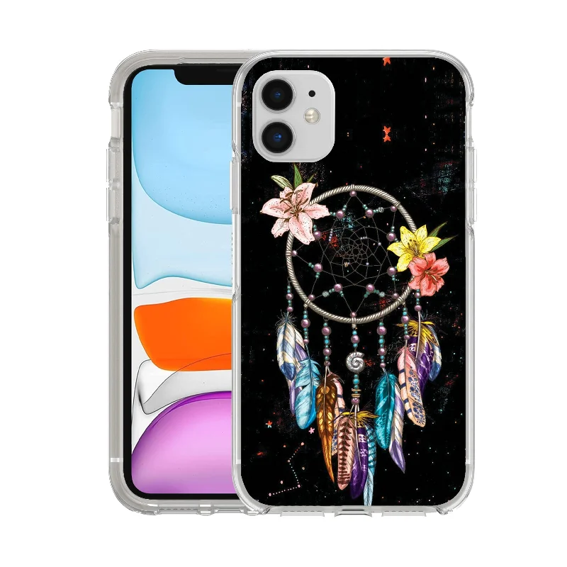 Printed Hard Acrylic Shockproof Antiscratch Case Cover for Apple iphone 11 6.1"