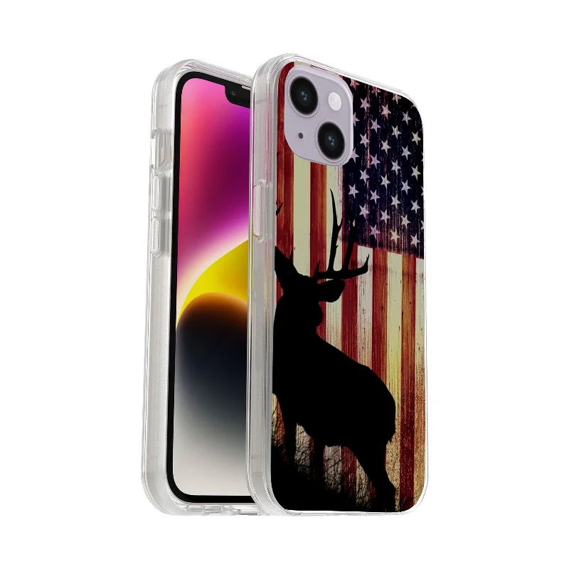 Printed Hard Acrylic Shockproof Antiscratch Case Cover for Apple iphone 16