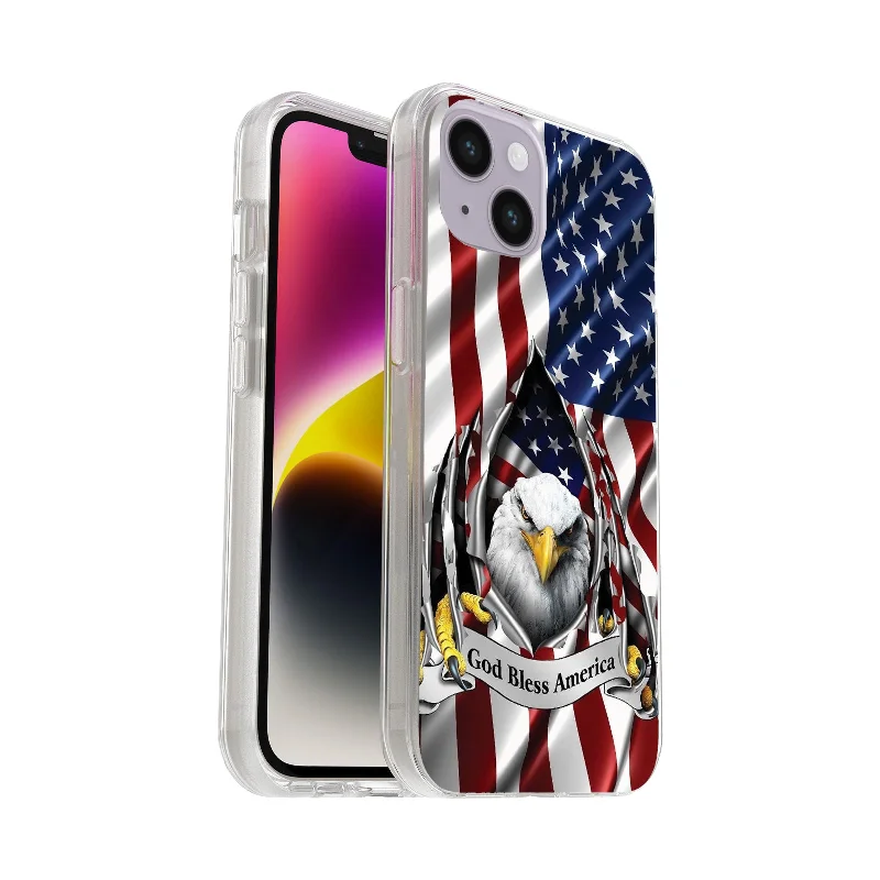 Printed Hard Acrylic Shockproof Antiscratch Case Cover for Apple iphone 15