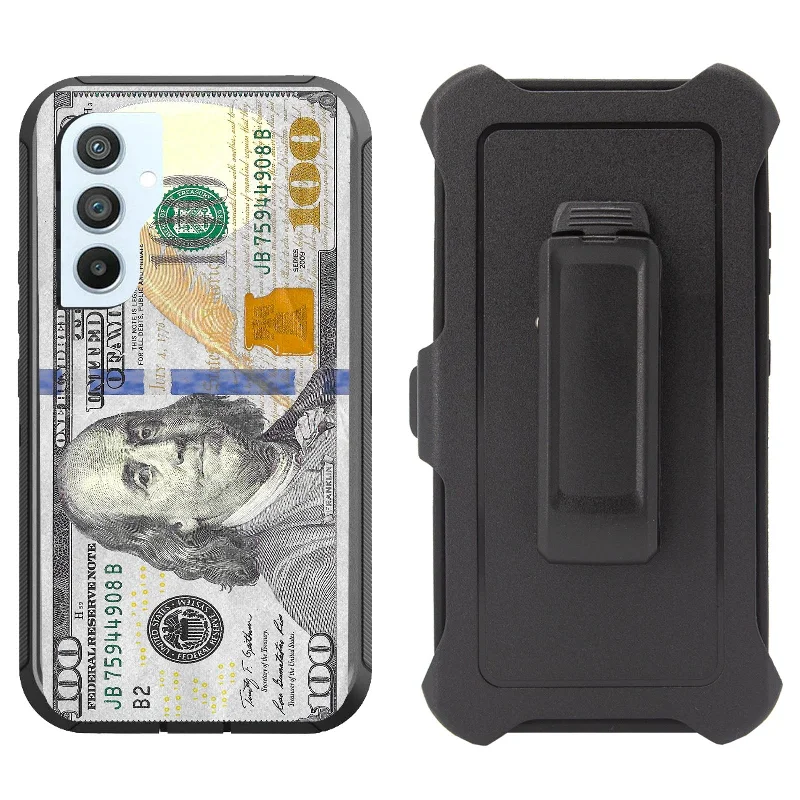 Printed Rugged Shockproof Case for Samsung Galaxy S23 FE Clip Heavy Duty