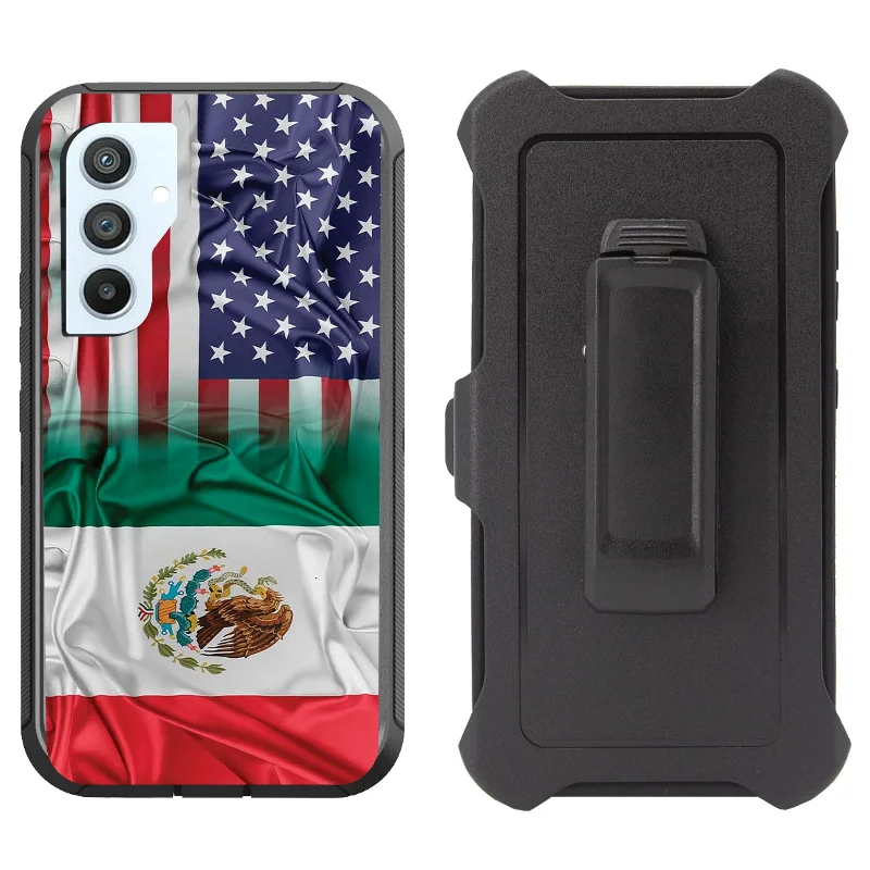 Printed Rugged Shockproof Case for Samsung Galaxy S23 FE Clip Heavy Duty