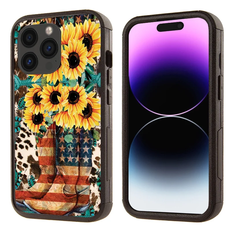 Printed Shockproof Tough Hybrid Case for Apple iPhone 15 Pro