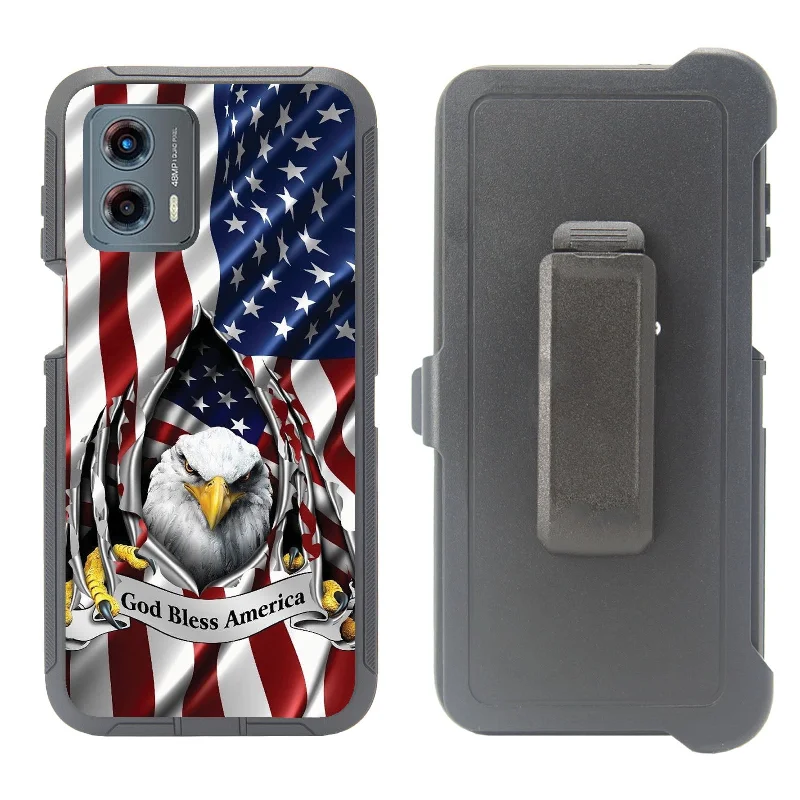 Shockproof Case for Motorola Moto G Power (2024) Clip Rugged Heavy Duty