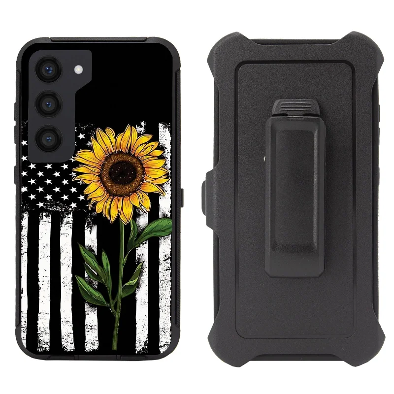 Shockproof Case for Samsung Galaxy S24 Cover Clip Rugged Heavy Duty