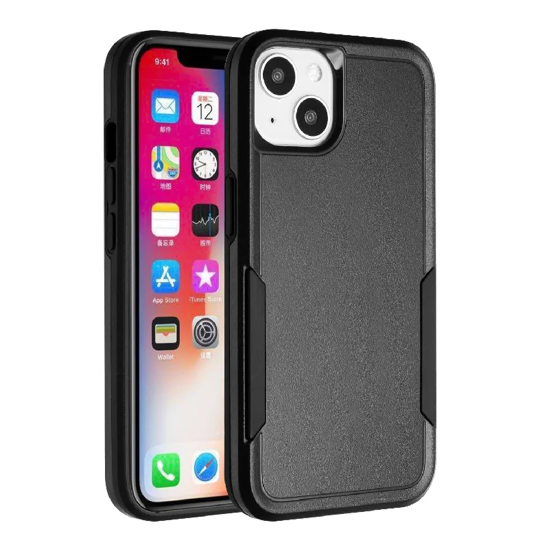 Shockproof Rugged Hybrid Case for Apple iPhone 16  Black