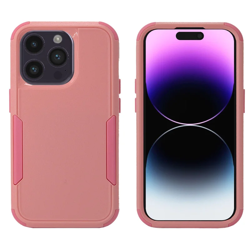 Shockproof Tough Hybrid Case for Apple iPhone 15 Pro Max Pink