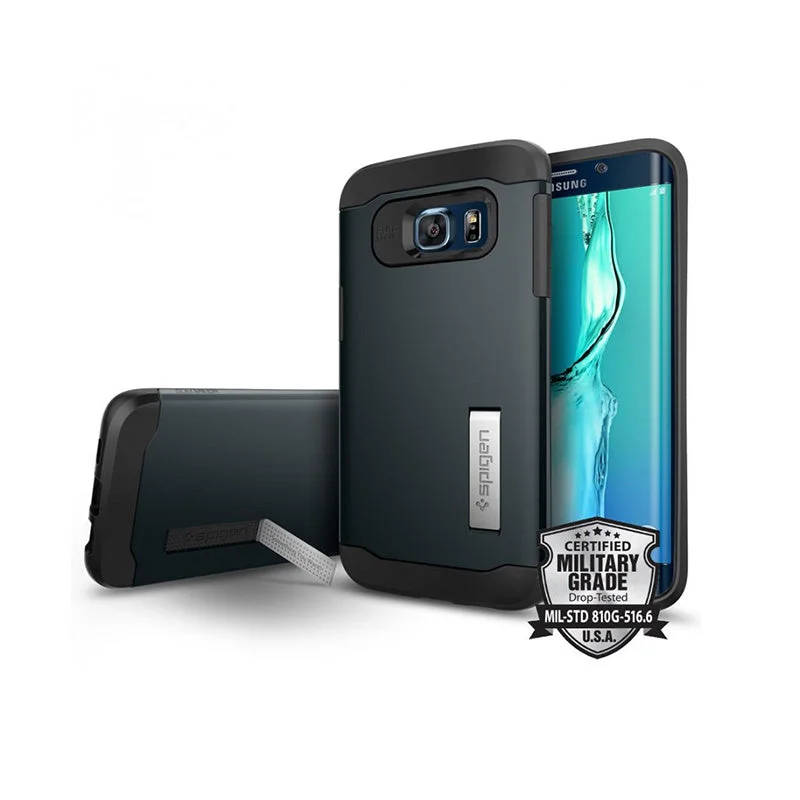 Spigen Slim Armor Case Samsung Galaxy S6 Edge Plus - Metal Slate