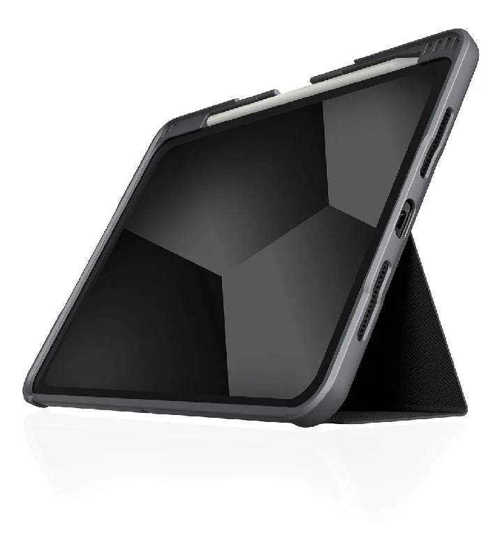 STM Dux Plus Folio Case for 11" iPad Pro in Black / Transparent