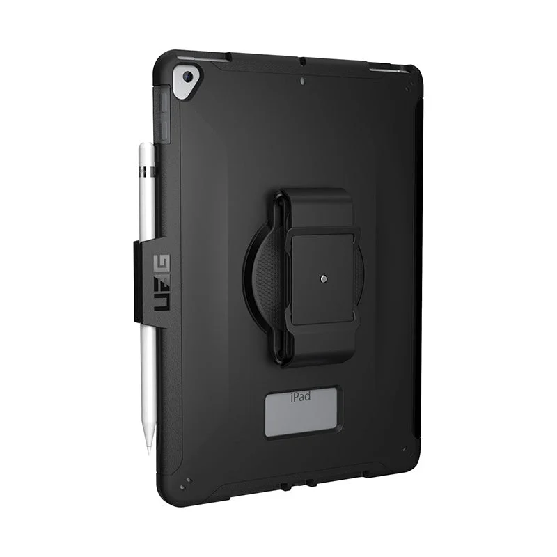 UAG - Scout Handstrap Case Black for iPad 10.2 2020 8th Gen/iPad 10.2 2019 Bulk