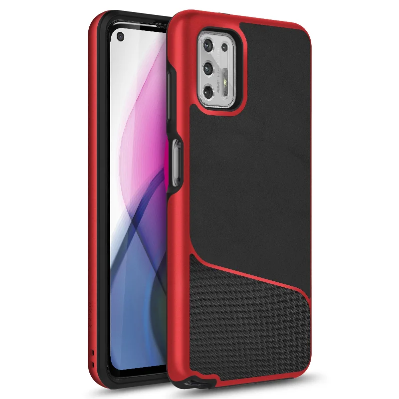 ZIZO DIVISION Series Moto G Stylus (2021) Case - Black & Red