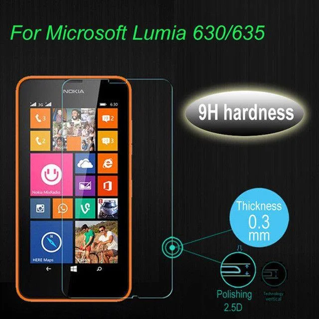 Microsoft Lumia 630 / 635  2.5D Tempered Glass Screen Protector